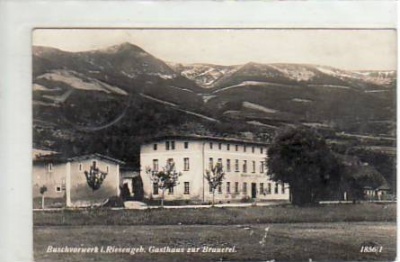 Buschvorwerk Riesengebirge Gasthaus zur Brauerei 1931