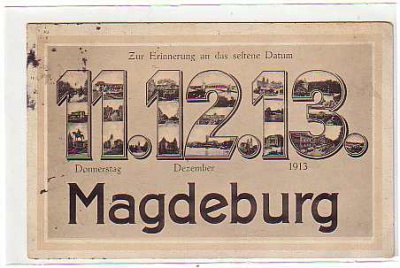 Magdeburg Erinnerung,Anlaß 11.12.1913