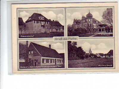 Plotha mit Bäckerei und Rittergut Sachsen-Anhalt vor 1945