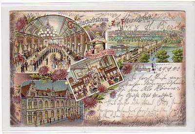 Magdeburg Litho,Gesellschaftshaus 1902