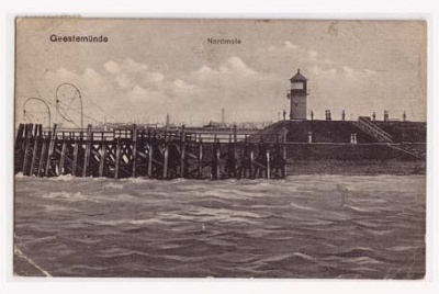 Bremerhaven Geestermünde Nordmole 1922