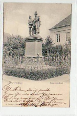 Angermünde Kriegerdenkmal 1900