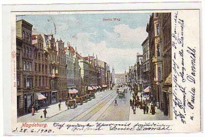 Magdeburg Litho von 1900