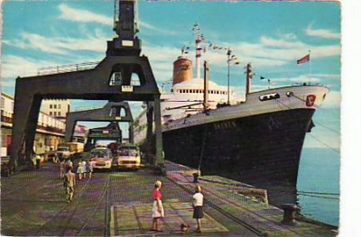 Bremerhaven Ozeandampfer Bremen ca 1965