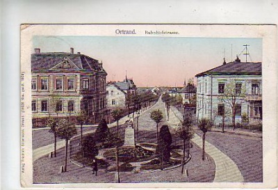 Ortrand Bahnhofstrasse 1910