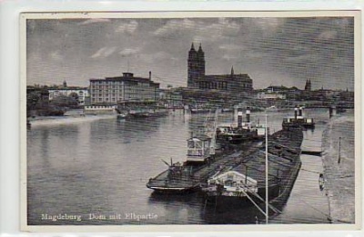 Magdeburg Elbe Schiffahrt 1938