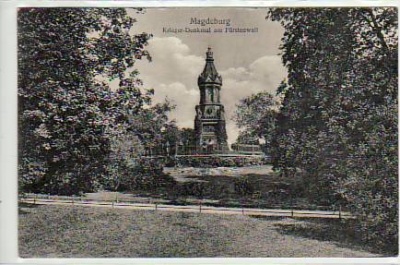 Magdeburg Krieger-Denkmal am Fürstenwall 1915