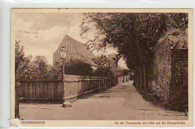 Angermünde An der Promenade mit Kloster 1935