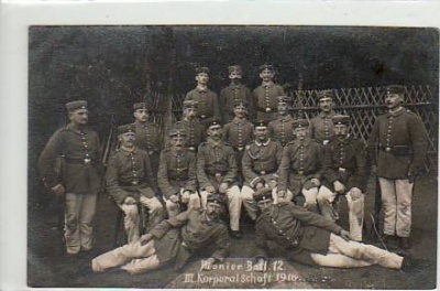 Pirna an der Elbe Soldaten Foto Karte Korporalschaft 1916