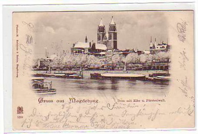 Magdeburg im Winter 1899