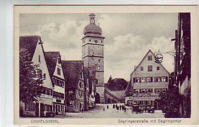 Dinkelsbühl Segringstraße mit Segringertor 1932