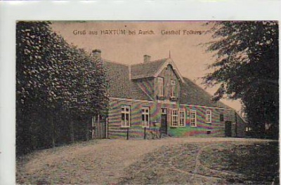 Haxtum bei Aurich Ostfriesland Gasthof Folkers 1919