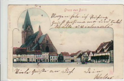 Ostseebad Barth Darss Markt 1902