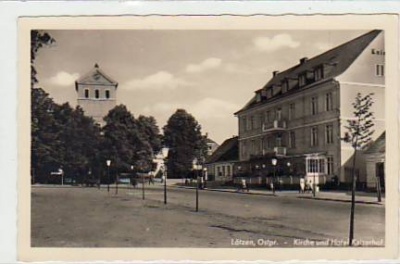 Lötzen Ostpreussen Kirche und Kaiserhof ca 1940