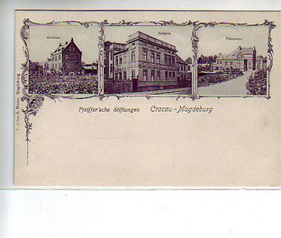 Magdeburg Cracau Pfeiffer´sche Stiftungen ca 1910