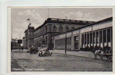 Magdeburg Bahnhof,Mitropa Gaststätte 1953