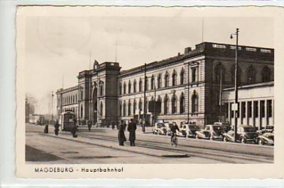 Magdeburg Bahnhof 1955,Strassenbahn