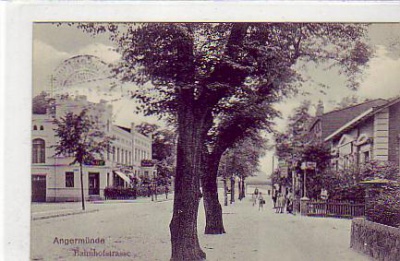 Angermünde Bahnhofstraße 1914