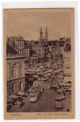 Magdeburg Markt ca 1950