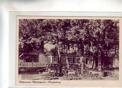 Magdeburg Gaststätte Waldschänke 1935