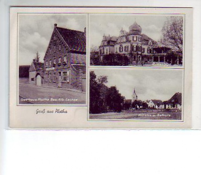 Plotha Gasthaus und Rittergut  Sachsen-Anhalt vor 1945