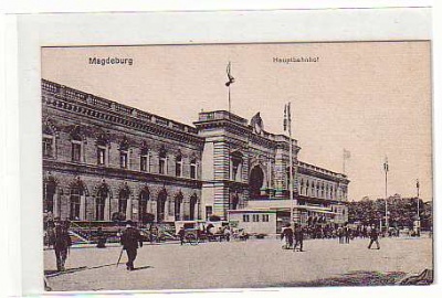 Magdeburg Bahnhof 1918