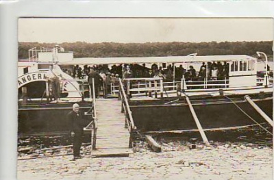 Angermünde Dampfer-Fähre Foto Karte vor 1945