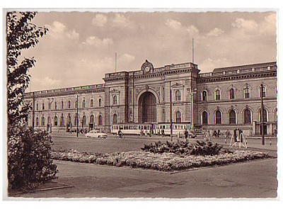 Magdeburg ,Bahnhof,Strassenbahn 1961