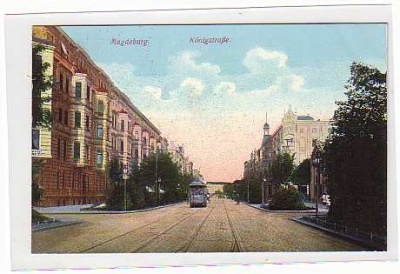 Magdeburg Königstraße , Strassenbahn