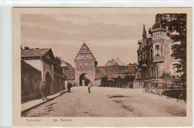 Salzwedel in der Altmark Am Steintor ca 1925