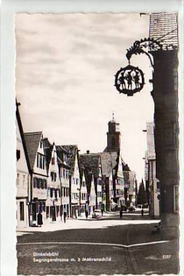 Dinkelsbühl Bayern Allgäu Segringerstrasse ca 1955