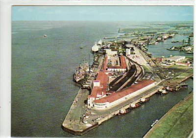 Bremerhaven Columbus Kai Luftbild 1973