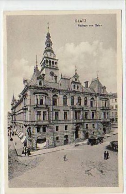 Glatz Schlesien Rathaus ca 1925