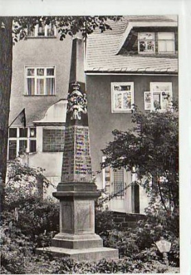 Wolkenstein Erzgebirge Postsäule ca 1980